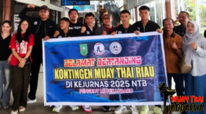 Muay Thai Indonesia Atlet Muay Thai Pekanbaru Siap Ukir Prestasi di Kejurnas NTB 2025