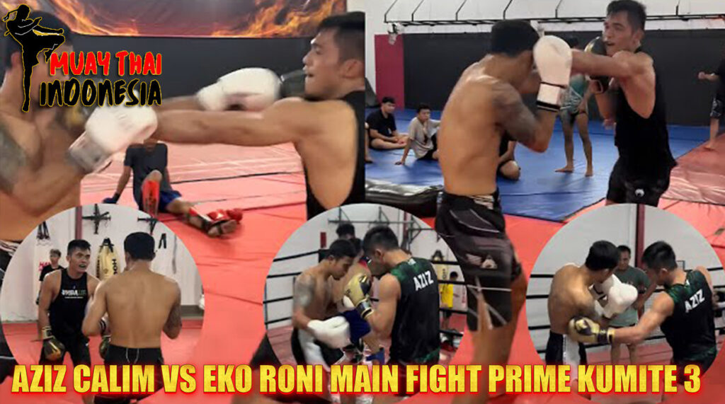Muay Thai Indonesia Aziz Calim vs Eko Roni di Prime Kumite 3 Duel Sengit!