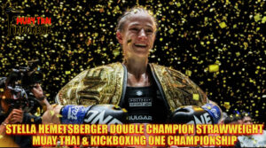 Muay Thai Indonesia Stella Hemetsberger Jadi Double Champ Strawweight! Sabuk Ganda Muay Thai & Kickboxing di ONE Championship