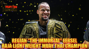 Muay Thai Indonesia Regian Eersel Raja Abadi Lightweight Muay Thai Champion ONE Championship